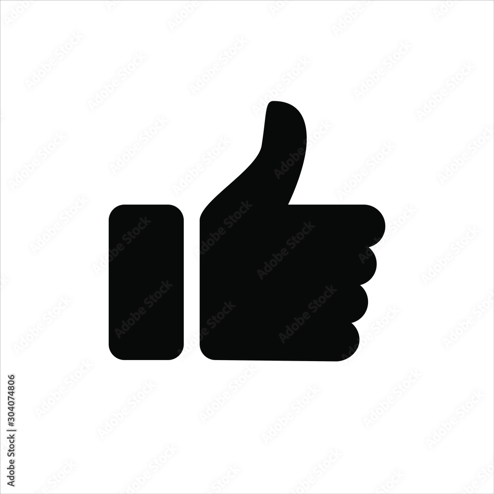 Social media icon, like icon, vector illustration Social media icon, like icon, vector illustration