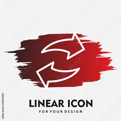 reload icon isolated on background