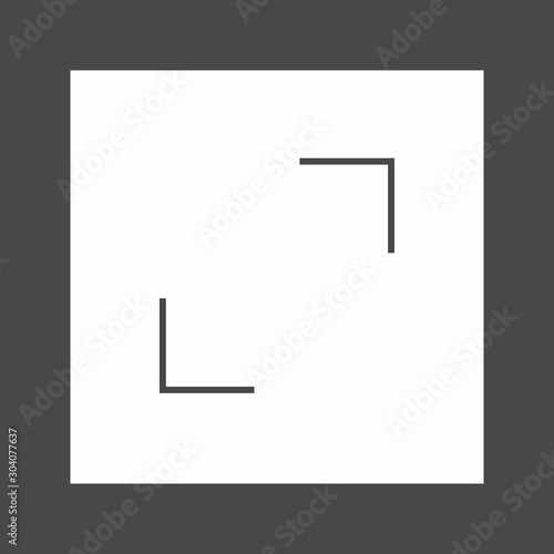  Enlarge icon isolated on background
