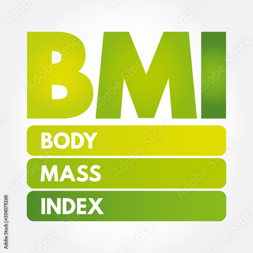 BMI - Body Mass Index acronym, health concept background