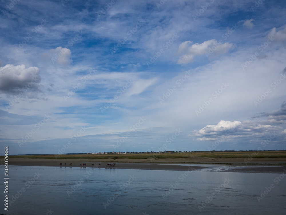 Low tide at the  mouth of the Somme at St Valery sur Somme