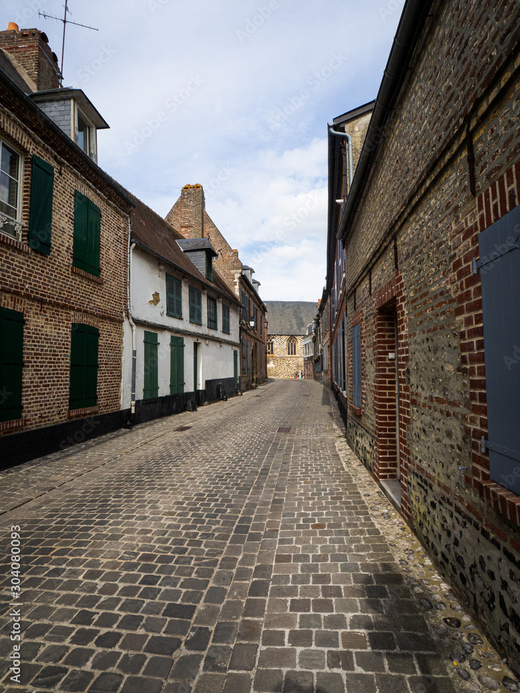 Narrow streets in St Valery sur Somme
