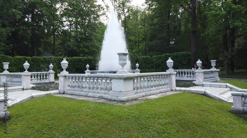 One of the many fountains of Peterhof.