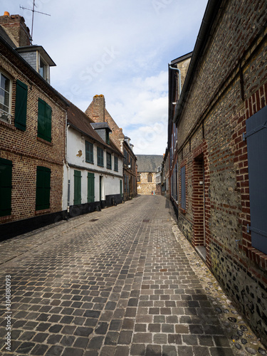 Narrow streets in St Valery sur Somme