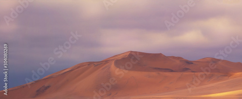 Amazing view of the sand dunes inNamib Desert. Artistic picture. Beauty world.
