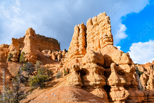 Rock formations at Red Canyon in Utah, the USA