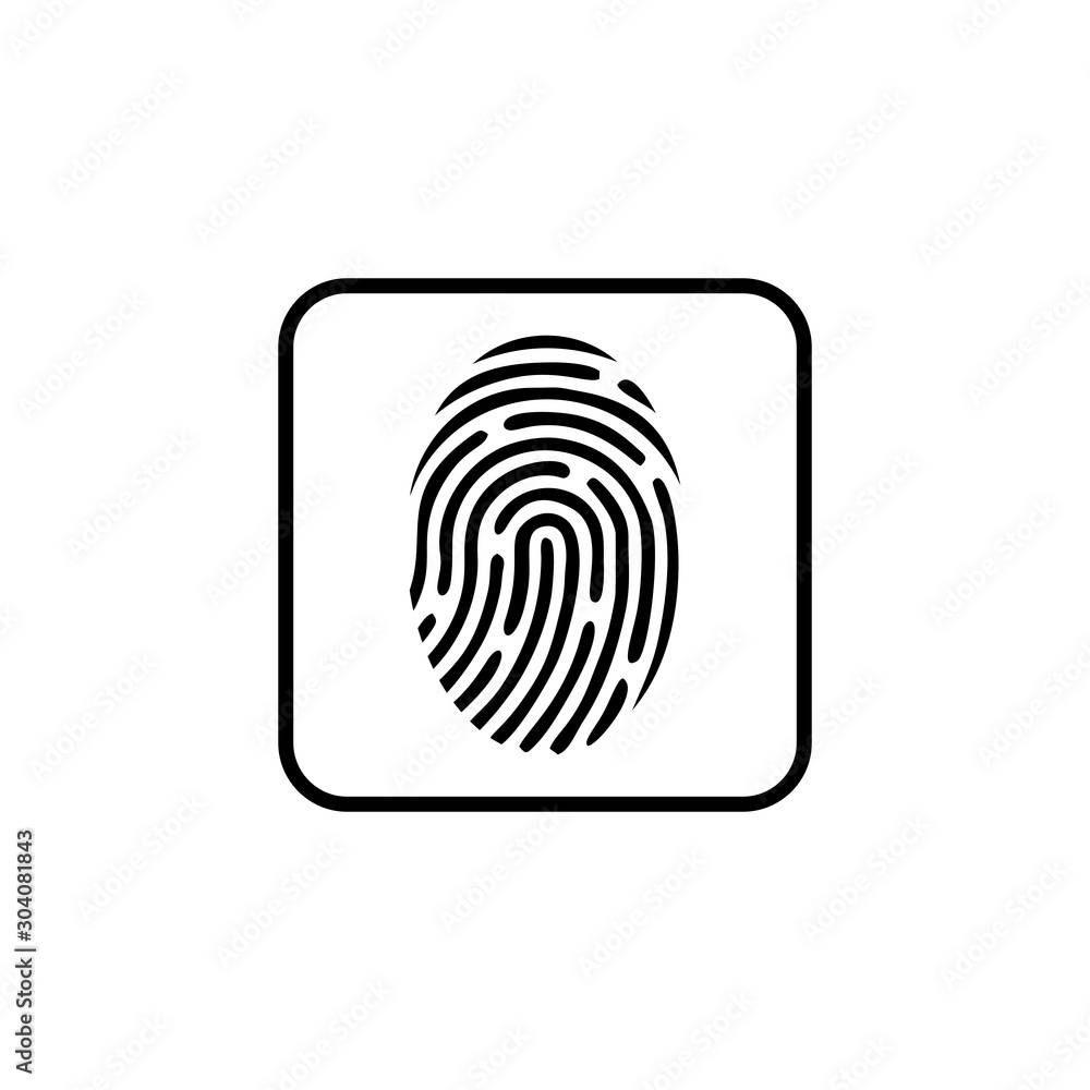 fingerprint icon vector design symbol fingerprint icon vector design symbol