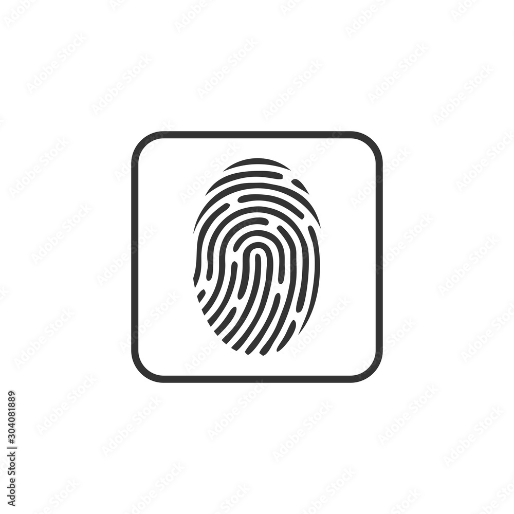 fingerprint icon vector design symbol fingerprint icon vector design symbol