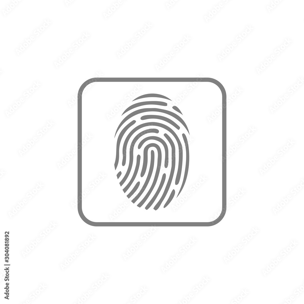 fingerprint icon vector design symbol fingerprint icon vector design symbol