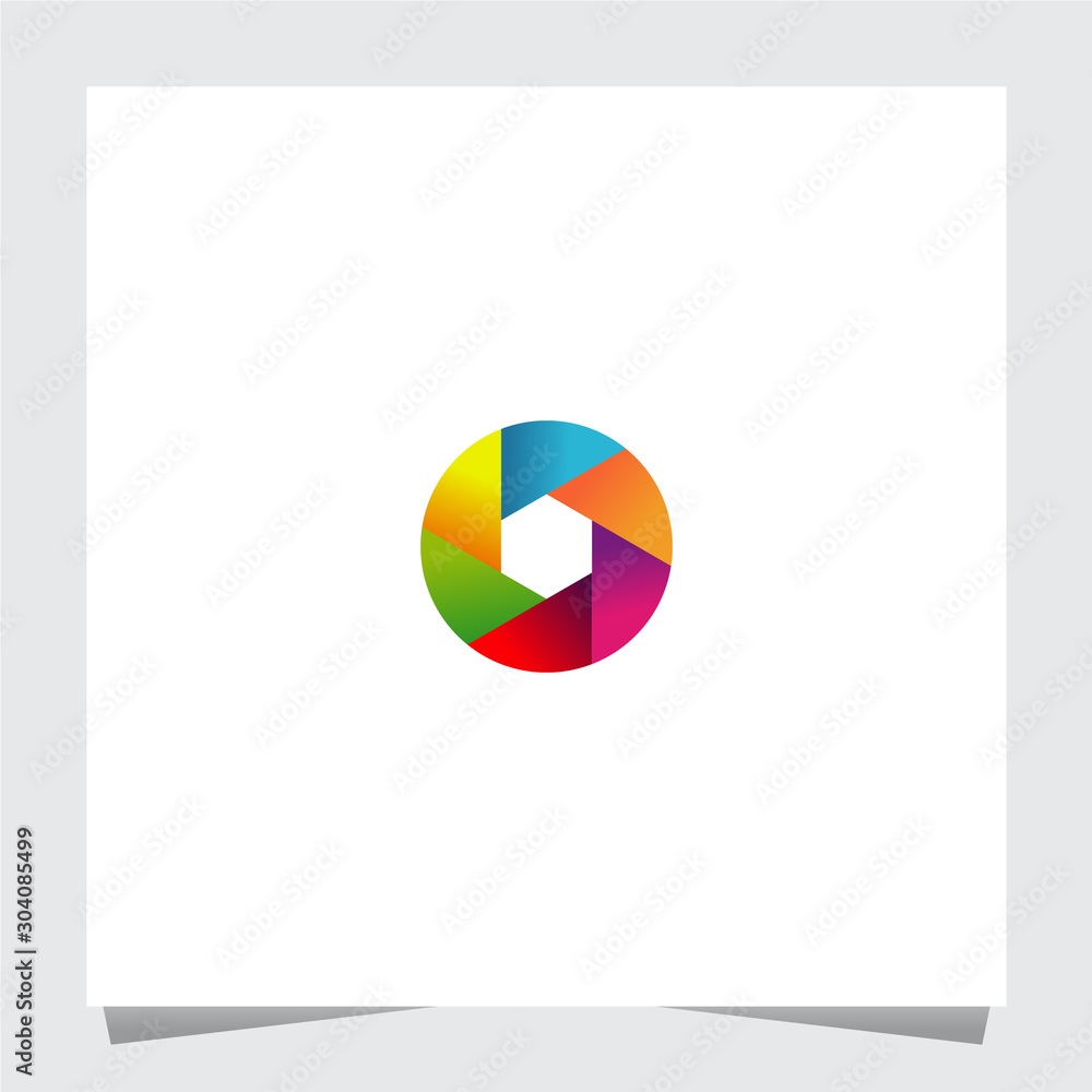 Colorful Rounded Abstract Logo Inspirations Template
