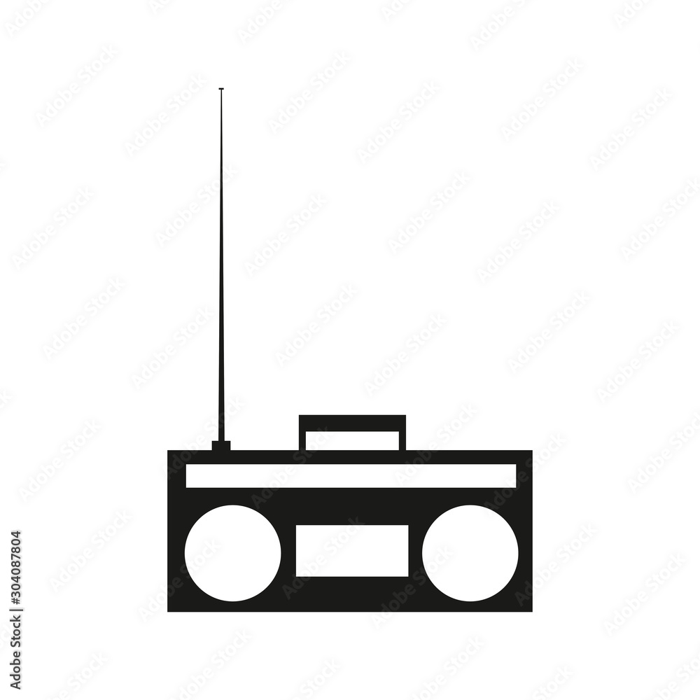 Fototapeta premium Funky vintage ghetto blaster boom box radio