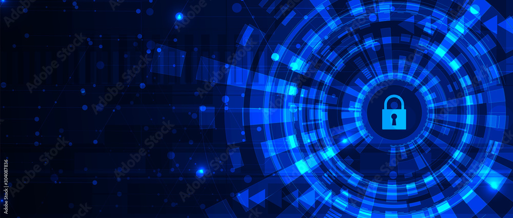 Cybersecurity and information or network protection. Future technology web services for business and internet project Cybersecurity and information or network protection. Future technology web services for business and internet project