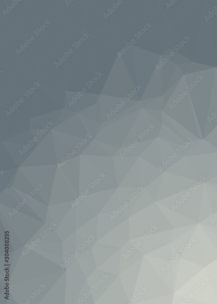 Obraz premium gray Color Abstract trianglify Generative Art background illustration