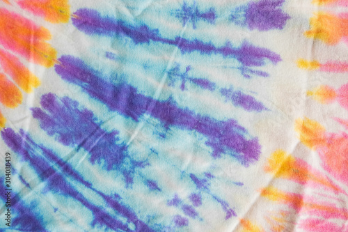 seamless colorful of tie dye fabric pattern background