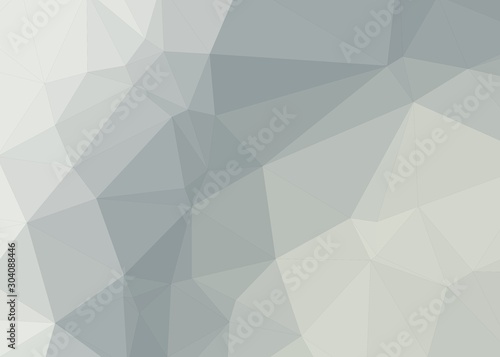 Fototapeta Naklejka Na Ścianę i Meble -  gray Color Abstract trianglify Generative Art background illustration