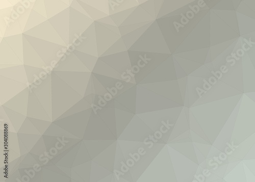gray Color Abstract trianglify Generative Art background illustration