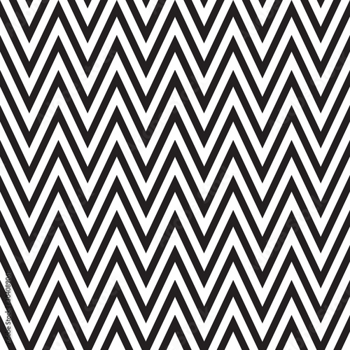 black and white seamless pattern with zig zag