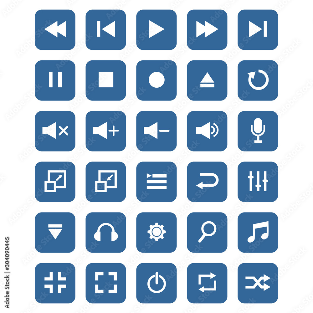 media player icon vector design symbol media player icon vector design symbol