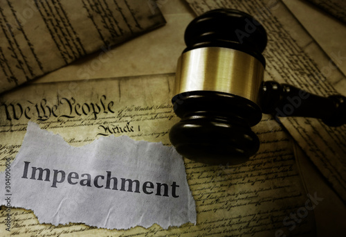 Konstfotografi Constitution Impeachment concept