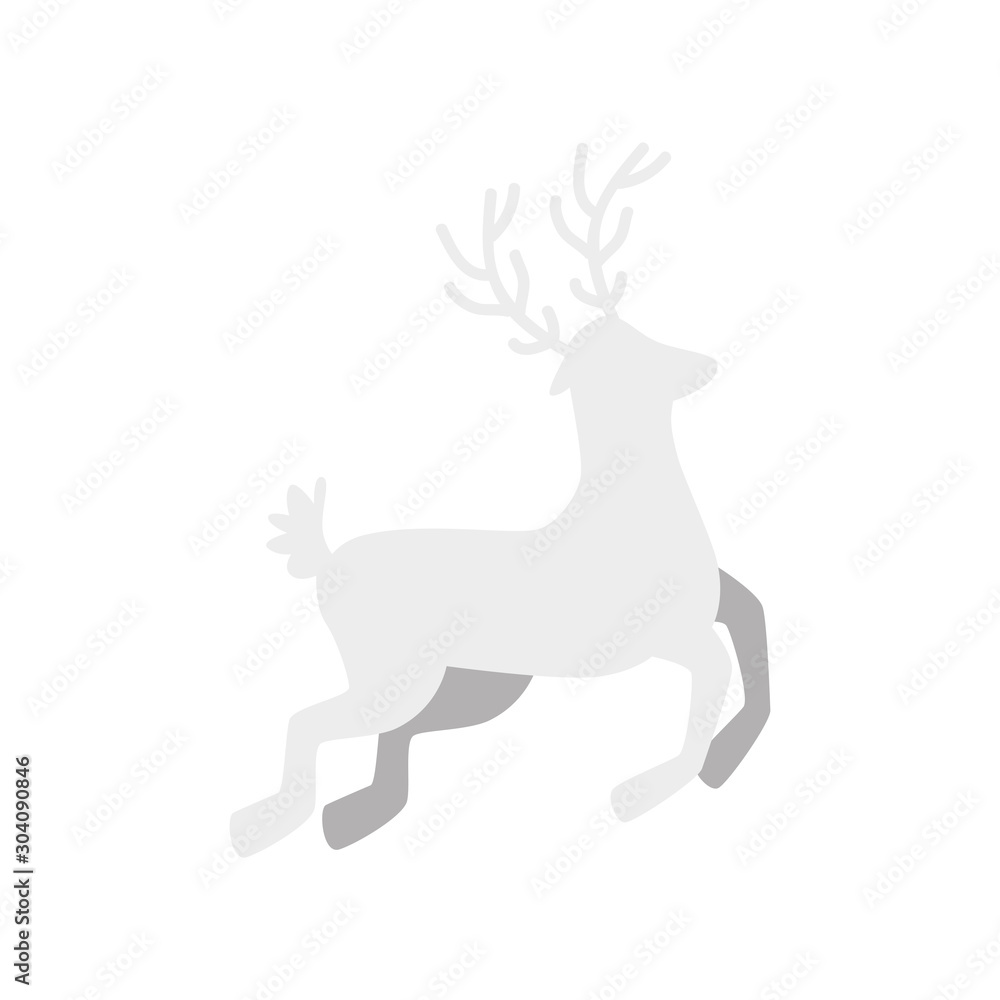 silhouette of reindeer animal christmas isolated icon vector illustration design silhouette of reindeer animal christmas isolated icon vector illustration design