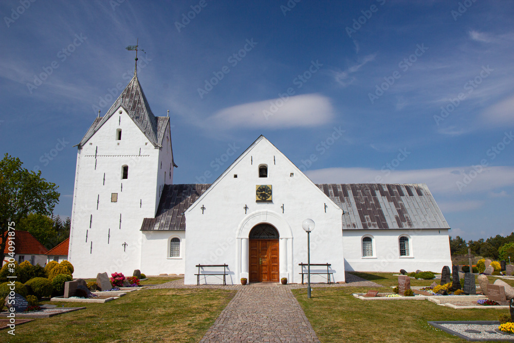 Sankt Clemens Church located in the island of Romo, Denmark