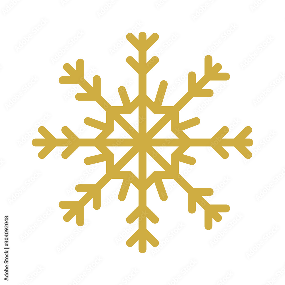 snowflake christmas decoration isolated icon vector illustration design