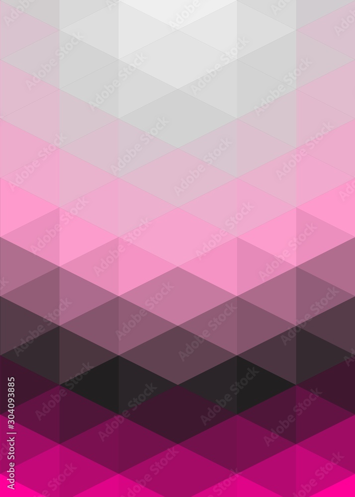 Obraz premium hotpink Color Abstract trianglify Generative Art background illustration