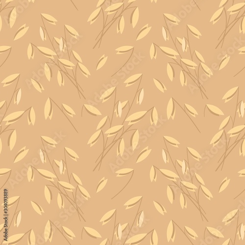 Seamless pattern element with oats. © Marina Lvova