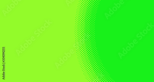 Bright green and yellow pop art retro background with halftone in comic style for sale, vector illustration eps10