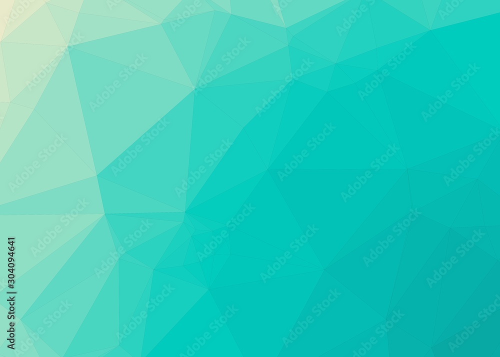 Obraz premium Ocean Color Abstract trianglify Generative Art background illustration
