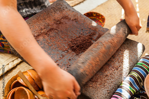 Grinding Cocoa Beans photo
