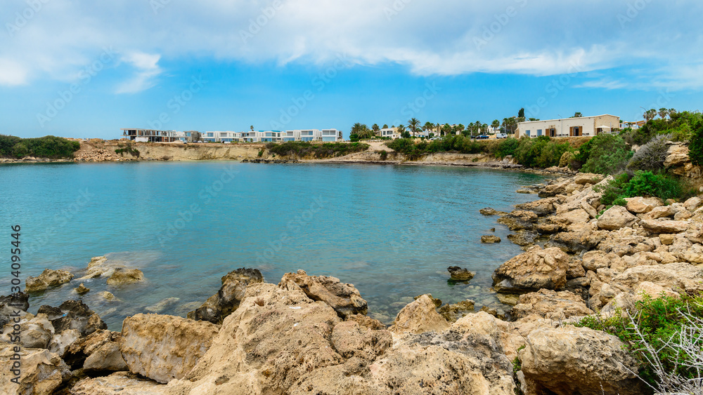 beautiful landscape gulf of the mediterranean wild beach sea