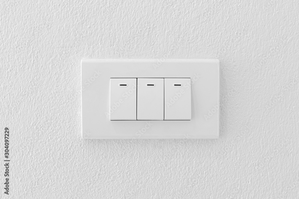 Electrical outlet on wall loft style,.Power plug on white concrete wall, Energy socket. Electrical outlet on wall loft style,.Power plug on white concrete wall, Energy socket.