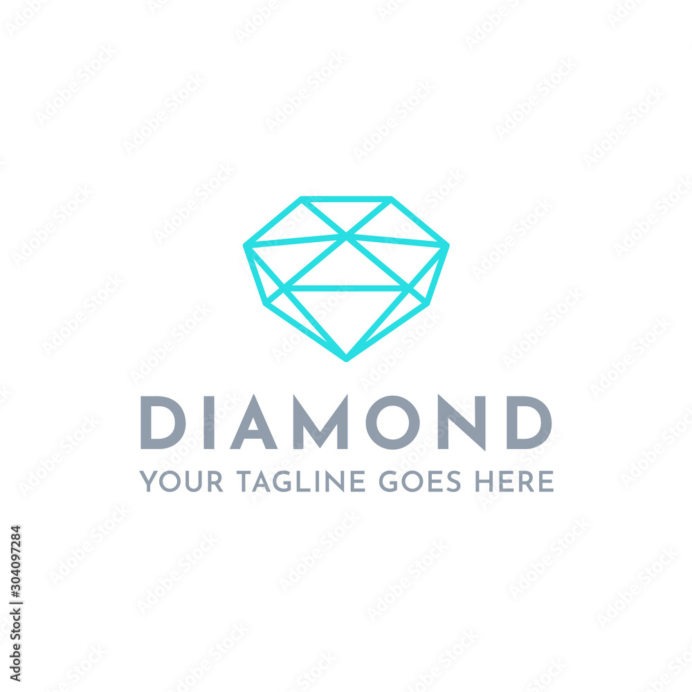 Diamond outlines Logo Diamond outlines Logo