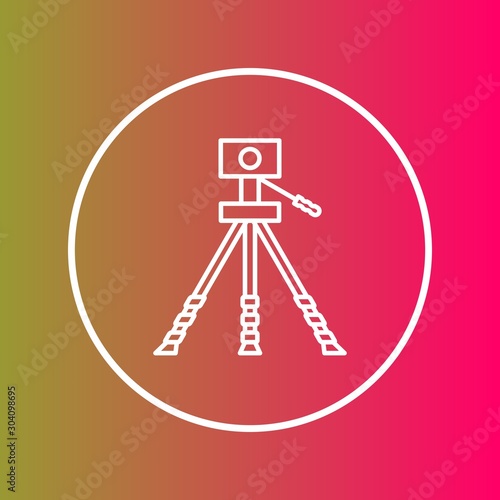 Geodesy Icon Isolated On Abstract Background