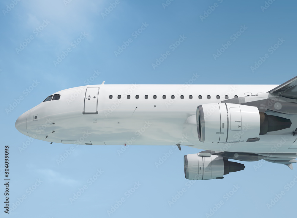 Fototapeta premium Flieger Seite_unten_closeup