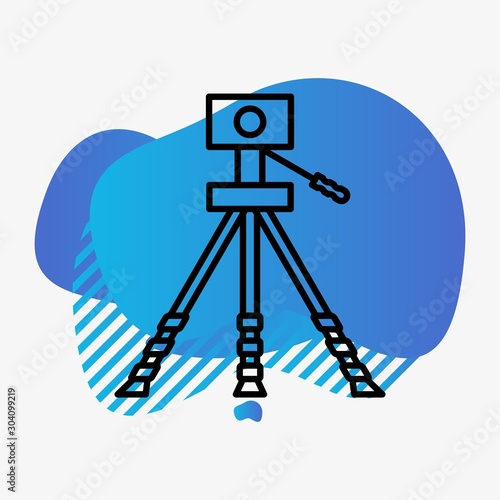 Geodesy Icon Isolated On Abstract Background