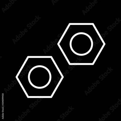 Bolt Icon Isolated On Abstract Background