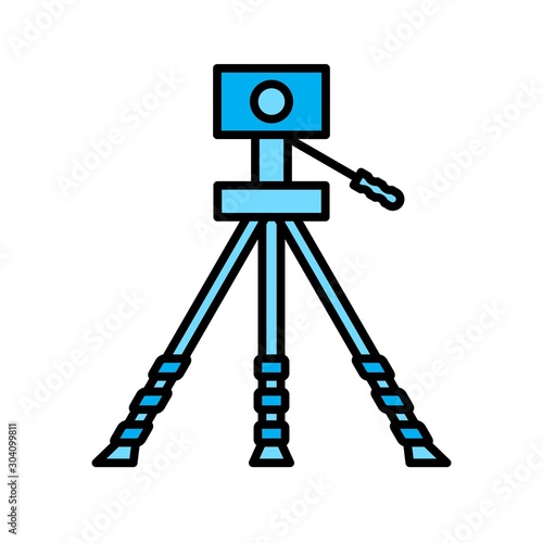 Geodesy Icon Isolated On Abstract Background
