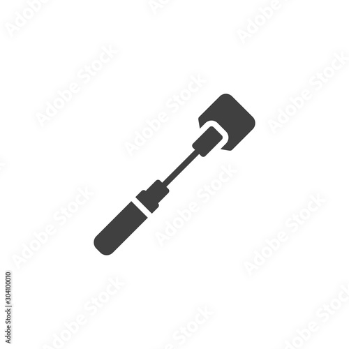 BDSM whip stick vector icon. filled flat sign for mobile concept and web design. Sex toy whip glyph icon. Symbol, logo illustration. Vector graphics