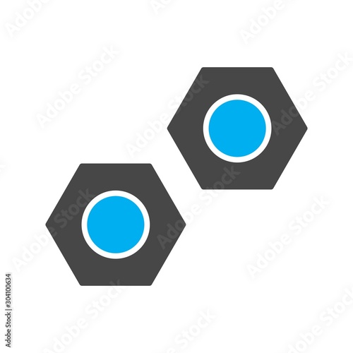 Bolt Icon Isolated On Abstract Background