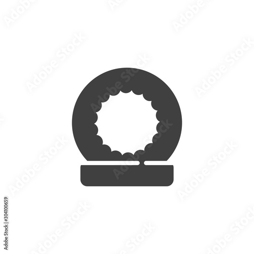 Penis ring sex toy vector icon. filled flat sign for mobile concept and web design. Penis stimulation ring glyph icon. Symbol, logo illustration. Vector graphics