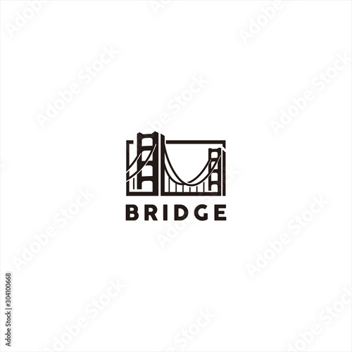 Black Bridge Logo design template inspiration