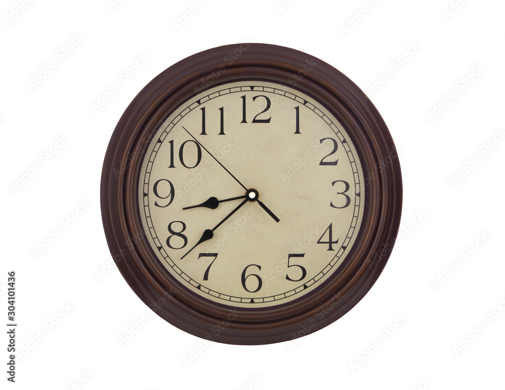 Clock isolated on white background Clock isolated on white background