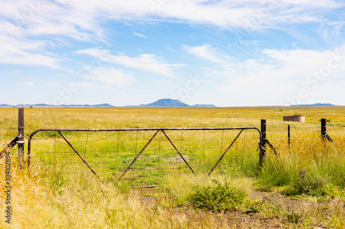 Photography Farm gate and fence in ruralarea of South Africa