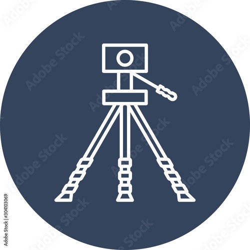 Geodesy Icon Isolated On Abstract Background