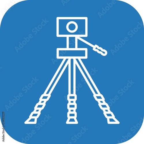 Geodesy Icon Isolated On Abstract Background