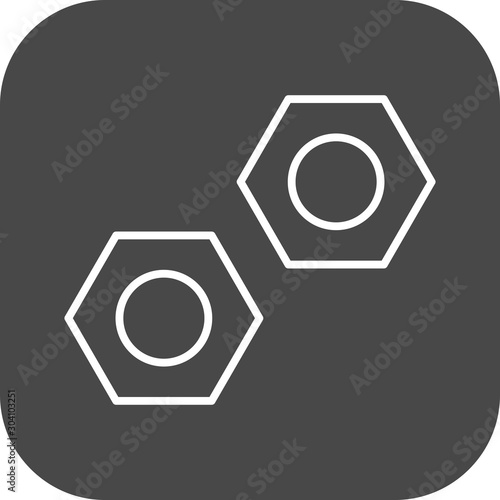 Bolt Icon Isolated On Abstract Background