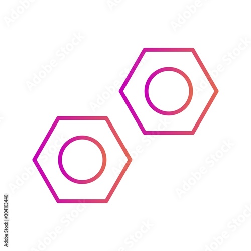 Bolt Icon Isolated On Abstract Background