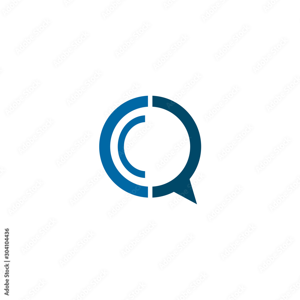 bubble chat icon logo design template bubble chat icon logo design template